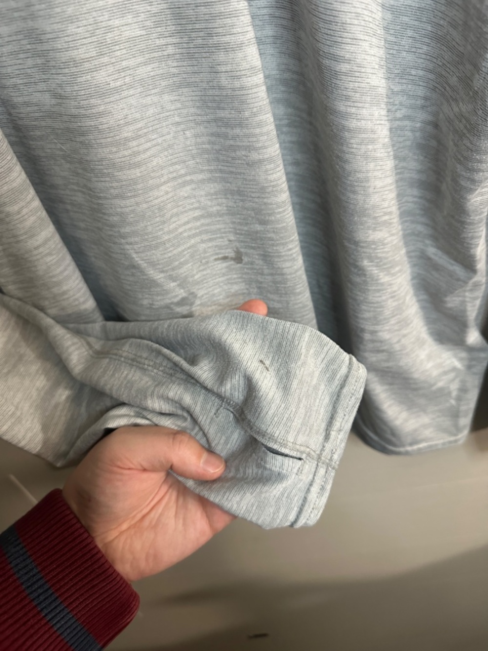 The North Face Men's Hooded Heather Gray Light Weight Hoodie Shirt Size Large - Picture 5 of 11